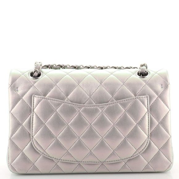 Chanel Classic Double Flap Bag Quilted Iridescent Calfskin Small - Picture 4 of 7